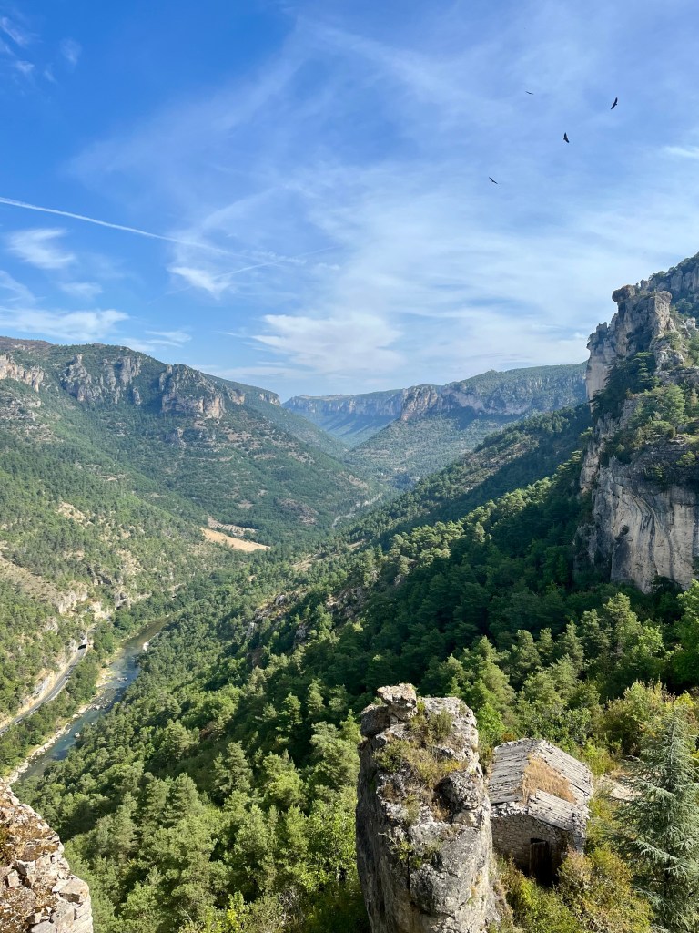 Vue du rocher
itinéraire gorges du tarn