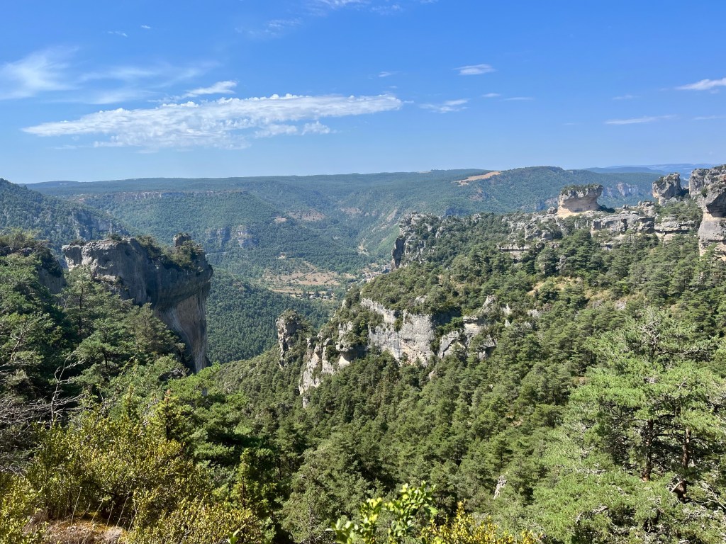 Vue du rocher
itinéraire gorges du tarn