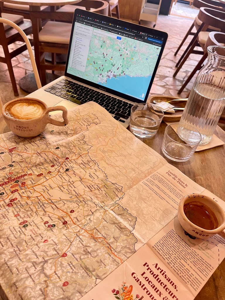 carte épicurienne carte routière gourmande bonnes adresses où manger itinéraire roadtrip van gastronomie produits locaux bien manger